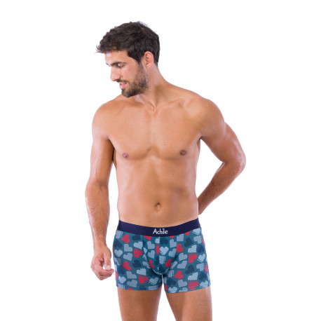 Pack de 2 boxers en coton bio motifs COEURS