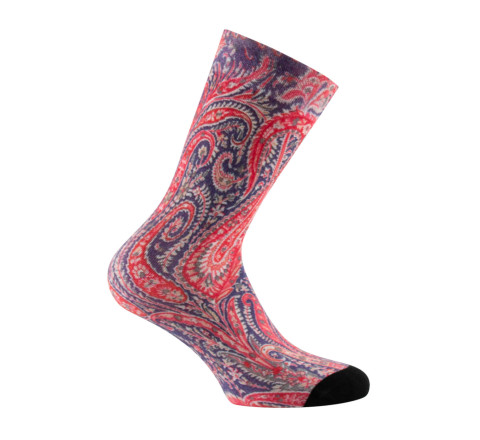 Mi-chaussettes imprimées Cachemire en viscose