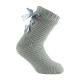 Chausson chaussette cocooning et ruban