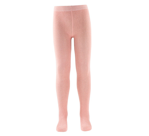 Collant uni pailleté en coton