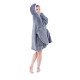 Sweat plaid cape cocooning en sherpa