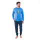 Pyjama long avec jogging en pur coton THE COOL BOY