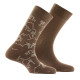 Lot de 2 paires de mi-chaussettes en coton motifs village