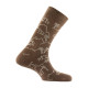 Lot de 2 paires de mi-chaussettes en coton motifs village