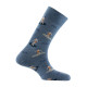 Lot de 2 paires de mi-chaussettes en coton motifs surfeurs