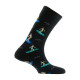 Lot de 2 paires de mi-chaussettes en coton motifs surfeurs