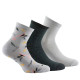 Lot de 3 paires socquettes en coton assorties