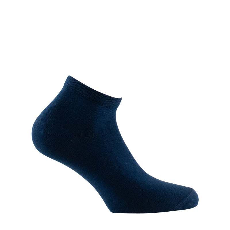 Lot de 2 paires de mi chaussettes femme en coton marin