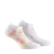 Lot de 2 paires d'invisibles en coton Fleurs et Pois