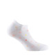 Lot de 2 paires d'invisibles en coton Fleurs et Pois