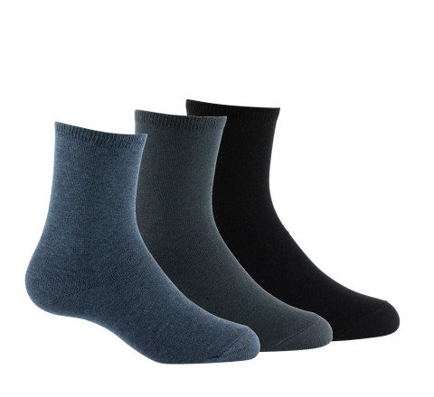 Lot de 3 paires de chaussettes en pur coton biologique