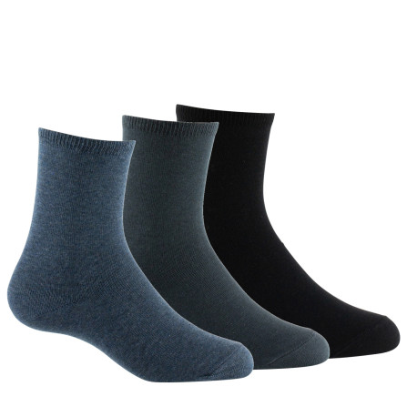 Lot de 3 paires de chaussettes en pur coton biologique