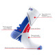 Mi-chaussettes sport en polyamide "RUN ADDICT"