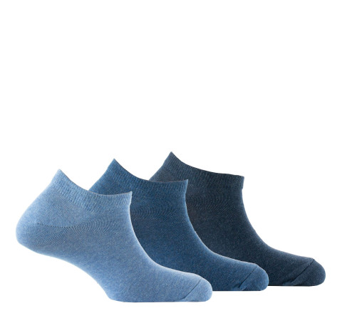 Lot de 3 paires d'invisibles camaïeux en coton