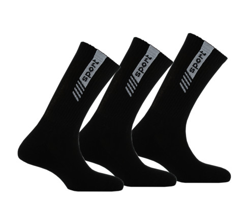 Lot de 3 paires de mi-chaussettes sport en coton