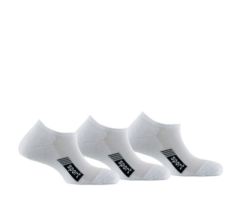 Lot de 3 paires d'invisibles sport en coton