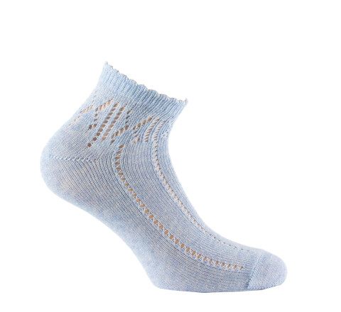 Chaussettes ultra courtes en coton maille fantaisie