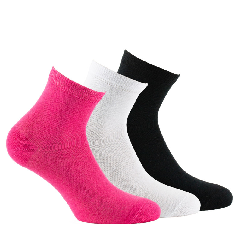 Chaussettes unies (lot de 3 paires)