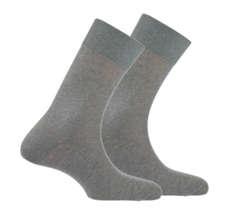 Lot de 2 paires de chaussettes jersey fil d'écosse MADE IN FRANCE