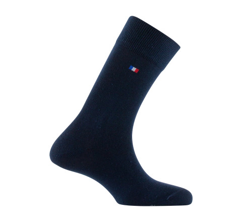 Mi-chaussettes polyester et laine drapeau MADE IN FRANCE