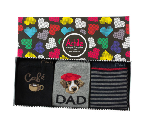 Coffret de 3 paires de chaussettes DAD MADE IN FRANCE