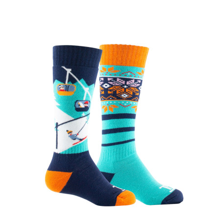 Mi-bas ski tout bouclette Snow valley - Chaussettes Enfant