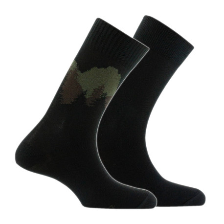 Lot de 2 paires de mi-chaussettes LANDSCAPE en coton