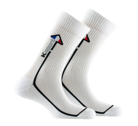 Lot de 2 paires de chaussettes sport en coton MADE IN FRANCE