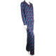 Pyjama long en viscose motifs COEURS