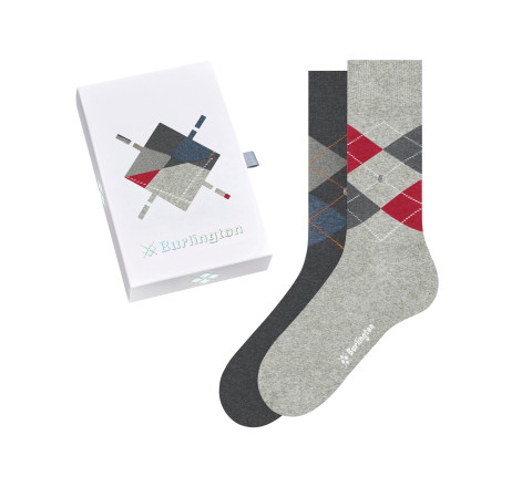 Coffret de 2 paires de mi-chaussettes en coton Burlington