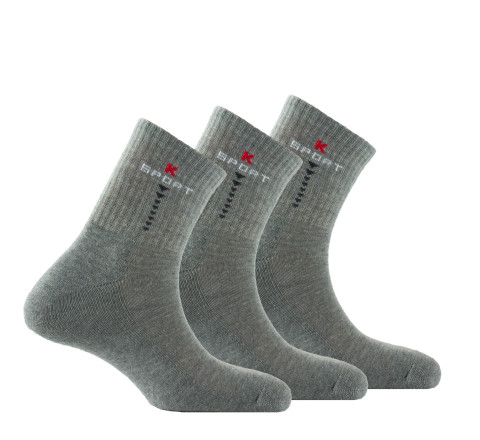 Lot de 3 paires de chaussettes tiges courtes sport en polyester