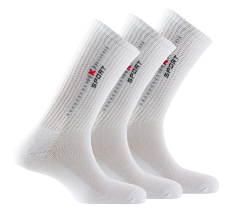 Lot de 3 paires de mi-chaussettes sport en polyester