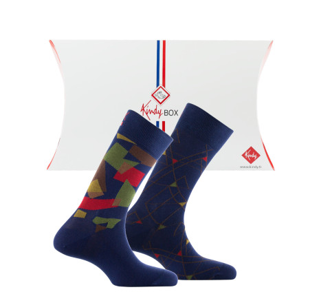 Coffret de chaussettes marines en coton Premium MADE IN FRANCE