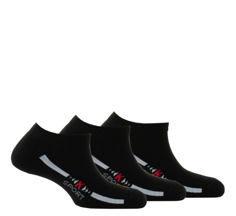 Lot de 3 paires d'invisibles sport en polyester