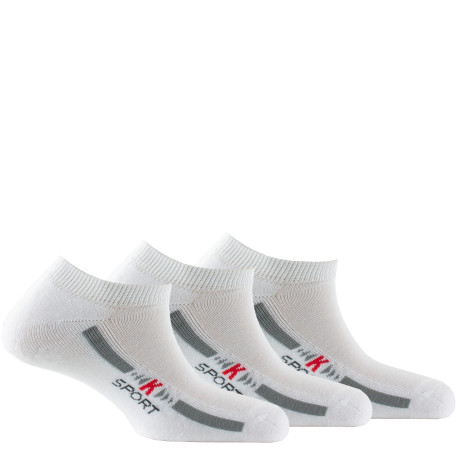 Lot de 3 paires d'invisibles sport en polyester