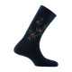 Mi-chaussettes en coton motif Perroquets MADE IN FRANCE