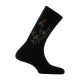 Mi-chaussettes en coton motif Perroquets MADE IN FRANCE