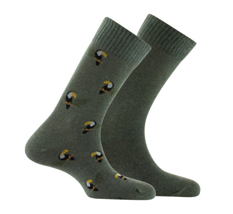 Lot de 2 paires de chaussettes en coton TOUCANS