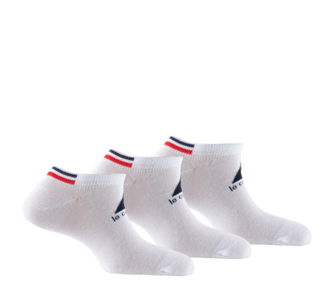 Pack de 3 paires d'invisibles en coton jersey coq sportif