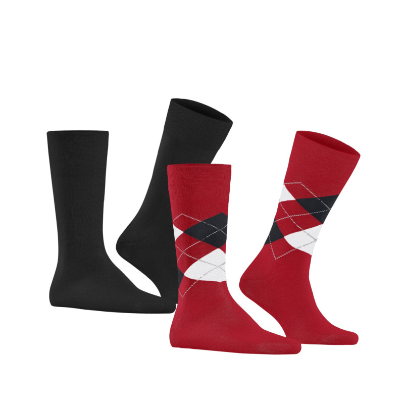 Burlington homme Pack de 2 paires de mi chaussettes EVERYDAY