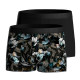 Lot de 2 shortys en lyocell uni et fantaisie