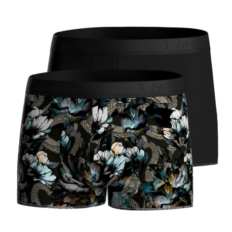 Lot de 2 shortys en lyocell uni et fantaisie