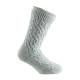 Mi-chaussettes chausson cocooning torsades