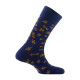 Mi-chaussettes en coton motif herbier MADE IN FRANCE