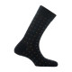 Lot de 2 paires de mi- chaussettes Al over chevrons plus unie MADE IN FRANCE
