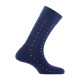 Lot de 2 paires de mi- chaussettes Al over chevrons plus unie MADE IN FRANCE