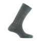 Lot de 2 paires de mi- chaussettes Al over chevrons plus unie MADE IN FRANCE