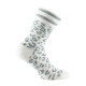Mi-chaussettes en coton motif panthère MADE IN FRANCE