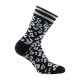 Mi-chaussettes en coton motif panthère MADE IN FRANCE