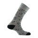 Lot de 2 paires de mi-chaussettes en coton motif chiens